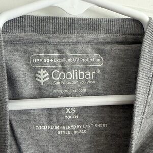 Coolibar UPF 50+ Heather Gray Youth Long Sleeve Tee